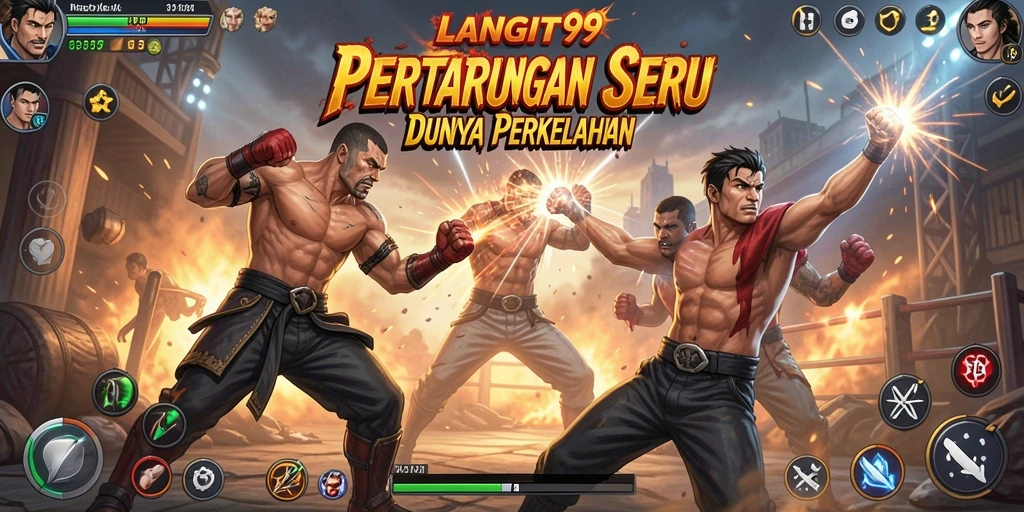 Tampilan gameplay LANGIT99 dalam aksi pertarungan yang seru.