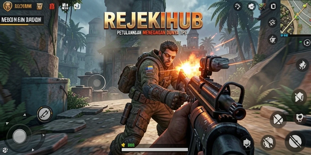 Tangkapan layar menunjukkan aksi seru gameplay REJEKIHUB.